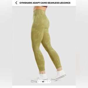 Gymshark Adapt Savannah Griffin Green Seamless Leggings